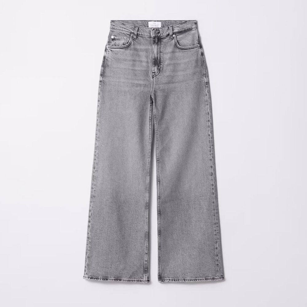 & Other Stories Wide Leg Jeans Grey Size EU 38 US 6 NEW NWT